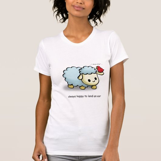 Mutton Lending an Ear - Chirp chirp T-shirt (Voorkant)