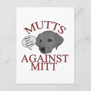 Mutts against Mitt Briefkaart