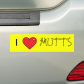 Mutts Bumpersticker (Op auto)
