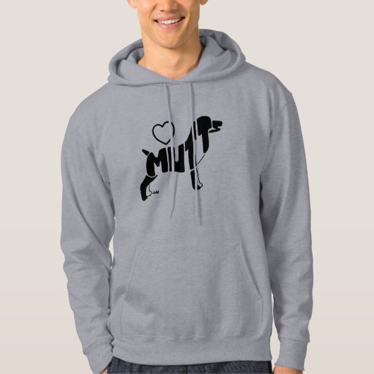 MUTTS SILHOUETTE HOODIE (Voorkant)