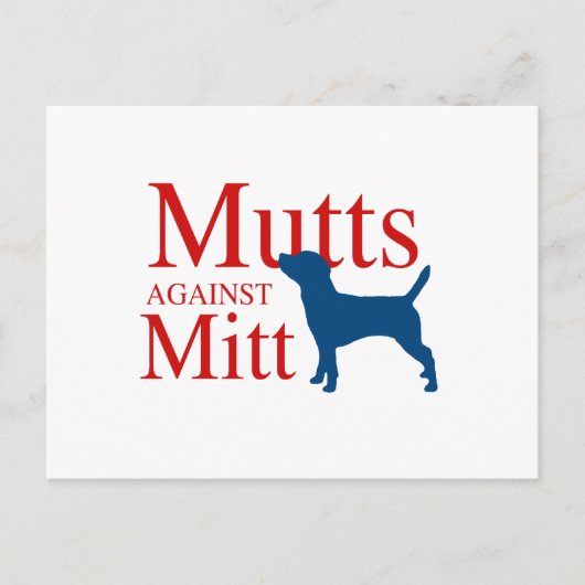 Mutts tegen Mitt Briefkaart (Voorkant)