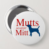 Mutts tegen Mitt Ronde Button 4,0 Cm (Voorkant /achterkant)
