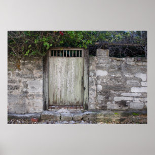 Muur en deuropening poster
