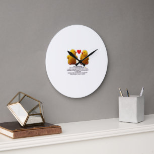 Muur "Gele pop" - Mantel en amusa Grote Klok