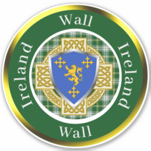 Muur Ierse Schild/Celtisch Kruis Persoonlijk Sticker