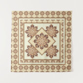 Muur-tapijtschelpen met lichtbruin en crème wandkleed (Voorkant (horizontaal))