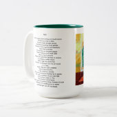 muur tweekleurige koffiemok (Voorkant links)