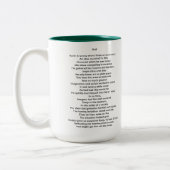 muur tweekleurige koffiemok (Links)