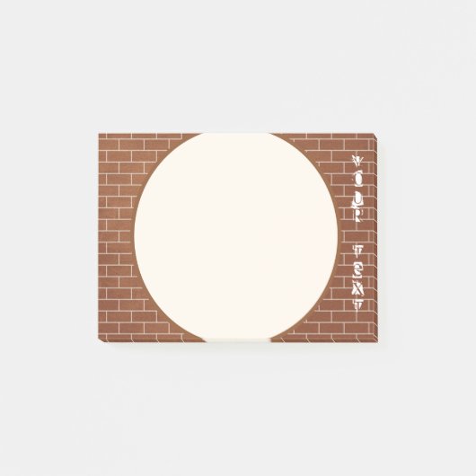 Muur van bakstenen Post-it® notities Aangepaste te Notes (Voorkant)