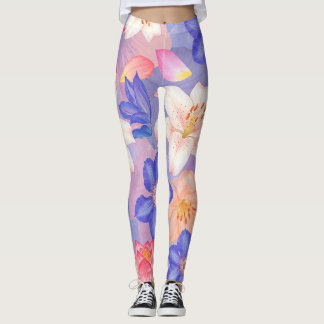 Muur van de bloemen leggings