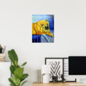 Muurafdruk voor Great Dane Art Poster (Thuiskantoor)