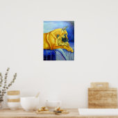 Muurafdruk voor Great Dane Art Poster (Keuken)