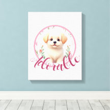 Muurdecoratie voor een schattige puppy-nursery