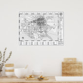 Muurkaart van Blackross Town Poster (Keuken)