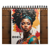 Muurkalender - EmpowHERed Excellence: Zwarte Vrouw Kalender (Hoes)