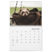 Muurkalender voor fretten kalender (Feb 2027)