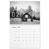 Muurkalender - Zwart-wit Landschapsfoto's Kalender (Feb 2026)