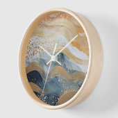 Muurklok met abstract patroon. Stijlvol decor (Hoek)