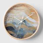 Muurklok met abstract patroon. Stijlvol decor (Voorkant)