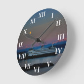 Muurklok voor veerboten en maan ronde klok (Hoek)
