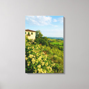 Muurkunst op Canva - Panzano in Chianti, TOSCANE Canvas Afdruk
