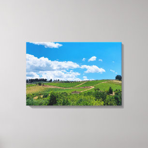 Muurkunst op Canva - Toscaans platteland Canvas Afdruk