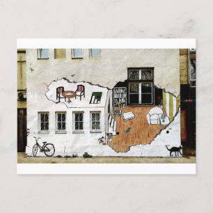 muurkunstzaal briefkaart