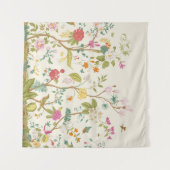 Muurlijk. Bloom. Bomen bloeien.  florale illus Wandkleed (Voorkant (horizontaal))