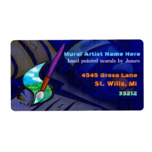 Muurschilder Grafisch Ontwerp BUSINESS WIDE Etiket