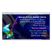 Muurschildering Kunstenaar Grafisch Ontwerp Reside Visitekaartje Magneet (Voorkant)