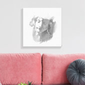 Muurschildering Kunstpleister Beeld Vrouw schets Canvas Afdruk (Insitu (Woonkamer))