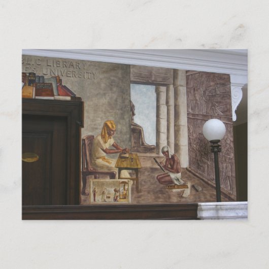 Muurschilderingen 2 van WPA briefkaart ~ (Voorkant)