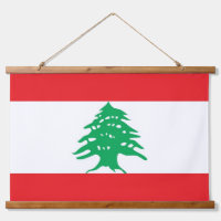 Muurschildpad met vlag van Libanon