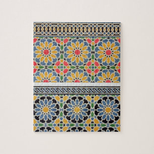 Muurtegels van de mihrab van de Cheykh-moskee Legpuzzel