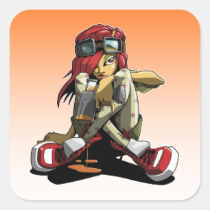 Muurverf sticker
