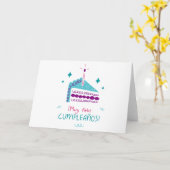 Muy Feliz Cumpleanos Tarjeta Carte de voeux (Fleur jaune)