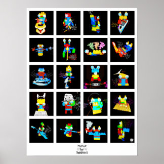 Muzak voor monsters: collage poster