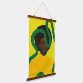 Muze #4 hangend wandkleed (Gebogen)