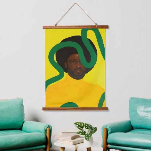 Muze #4 hangend wandkleed (Woonkamer)