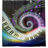 Muziek 1 Douchegordijn (Voorkant)