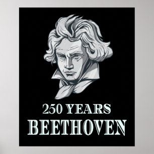 Muziek - 250 jaar Ludwig van Beethoven Poster
