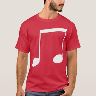 Muziek 8th Notes Thee Shirt - Small Print