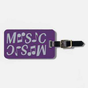 MUZIEK aangepast bagagelabel
