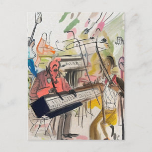 Muziek - Abstract Briefkaart voor kunstkaarten