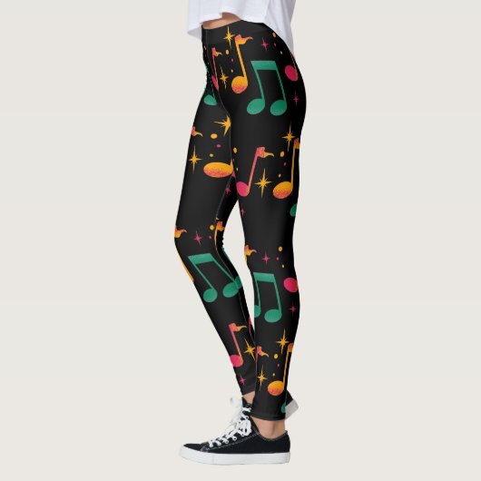 Muziek afdrukken leggings (Links)