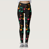 Muziek afdrukken leggings (Voorkant)