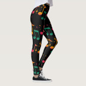 Muziek afdrukken leggings (Rechts)