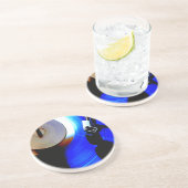 Muziek afspelen opnemen zandsteen onderzetter (Zijkant)