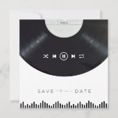 Muziek Album Hoesje Bruiloft Save the Date (Voorkant)