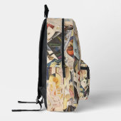  muziek, Art Deco Jazz, Rhapsody in Blue Bedrukte Rugzak (Links)